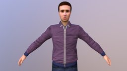 MAN 41 -WITH 250 ANIMATIONS boy, people, scar, young, dress, old, movie, gentleman, gents, mens, men, t-shirt, scared, animations, pant, dressed, character, unity, cartoon, 3dsmax, blender, man, animated, human, male, c4d, rigged, dhirt
