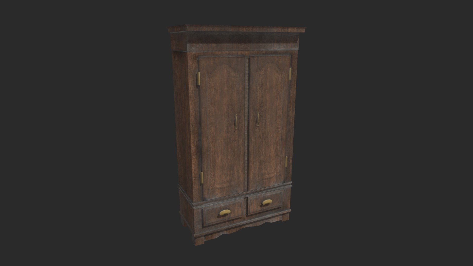 This closet is so old&hellip; it has been standing in the corner of the house for years. Some say it's haunted, some say you can still hear the tears of a woman weeping when she couldn't find the right outfit&hellip; - Closet dusty for a horror game - Download Free 3D model by Renee Beenen (@reneetjuhh) 3d model