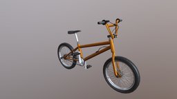 Bicycle Low Poly bicycle, lod, games, atlas, maker, realistic, unity, unity3d, pbr