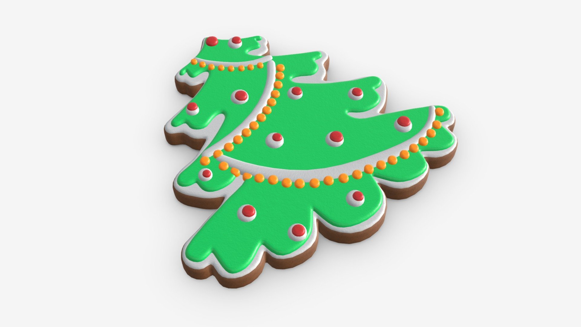 Christmas cookie fir tree 03 - Buy Royalty Free 3D model by HQ3DMOD (@AivisAstics) 3d model