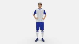 Soccer player 1114-8 style, football, people, soccer, miniatures, realistic, sportsman, character, 3dprint, model, man, male, sport