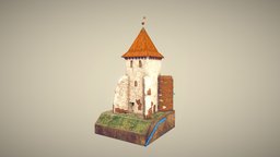 water tower, wieża wodna tower, medieval, century, reconstruction, water, xvi