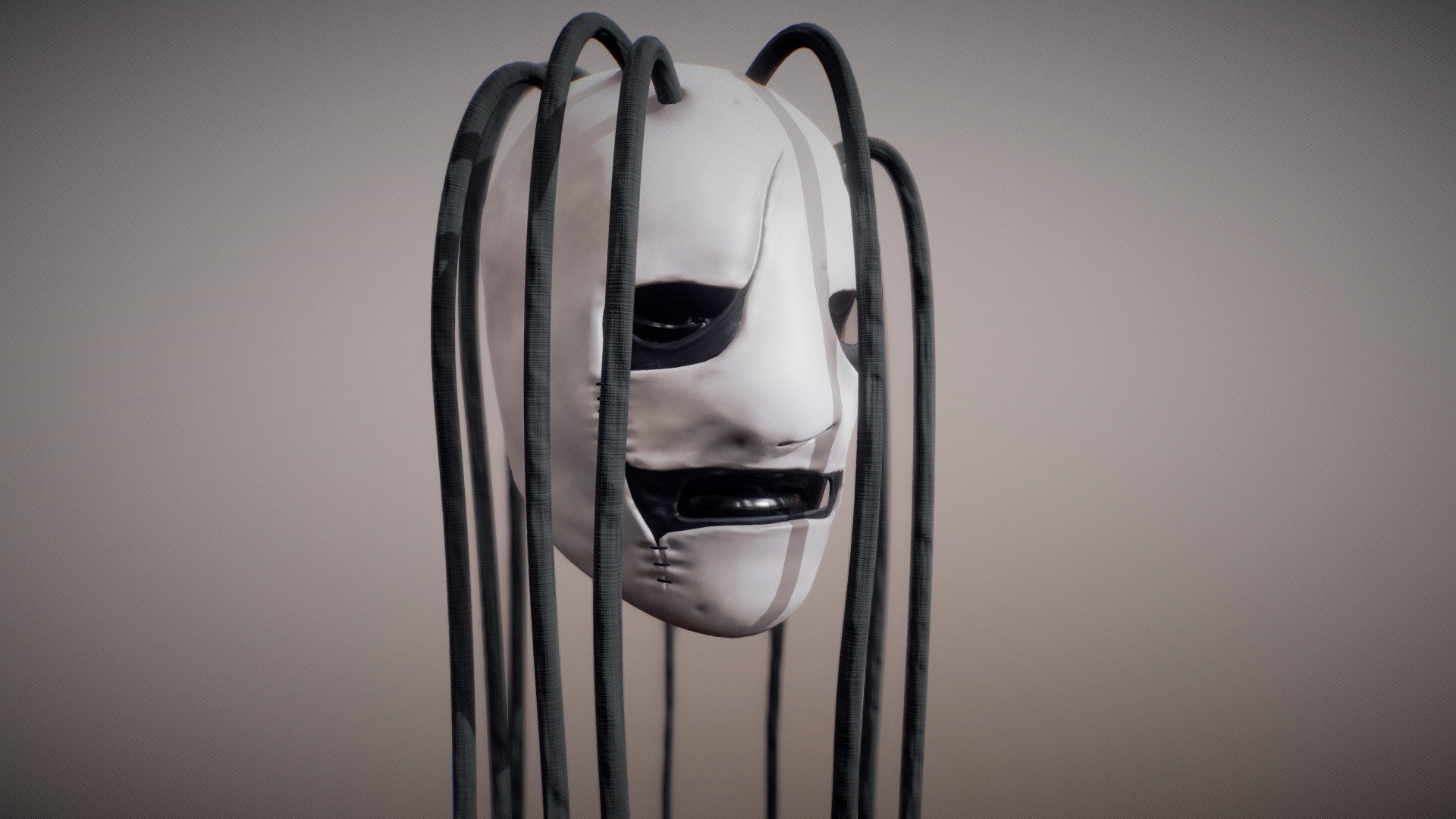 Corey`s Iowa Mask from Slipknot. All quads. UVed. 4k textures 3d model