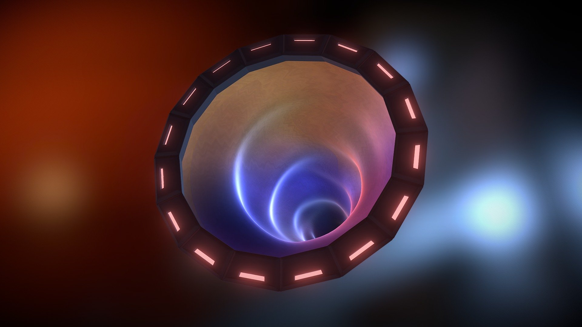 Ended up inside a rotating object while panning around another model. It wasn't pretty, but the idea was there. Thought I'd spin up a funnel to see how it looked here 3d model