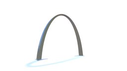 The Gateway Arch historic, us, monument, river, st, mississippi, missouri, landmark, arch, site, western, museum, louis, the, united, states, gateway, low, poly, building