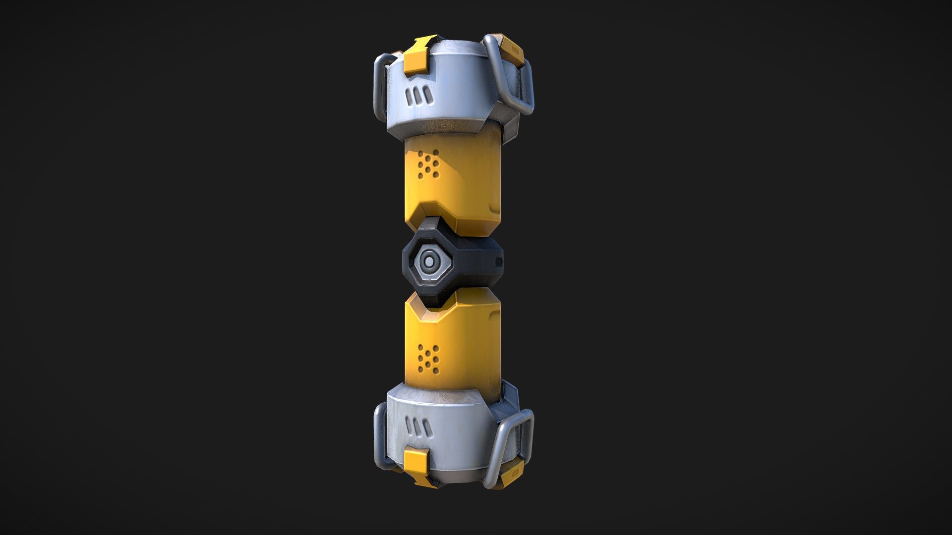 I wanted to see how powerful blender was for texture painting, so I made this sort of overwatch style energy bottle 3d model
