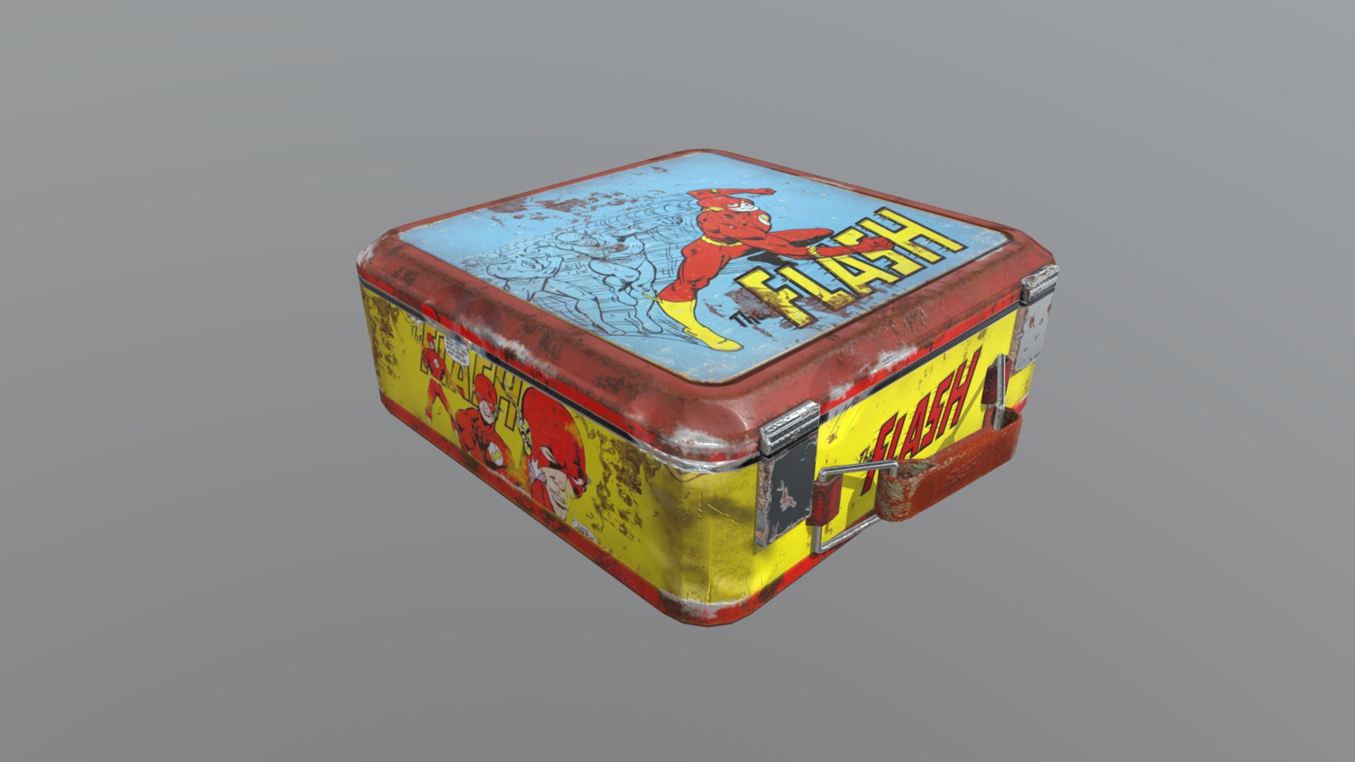 Nathan Sioui Flash Lunch Box Texture - TP4 - Valise - Download Free 3D model by Nathan Sioui (@NathanSioui) 3d model