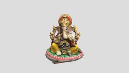 Devotional Ganapati 3D model god, ganesha, drones, android, camera, religion, deva, phones, photogrammetry, 3d, 3dscan, decoration, model3d