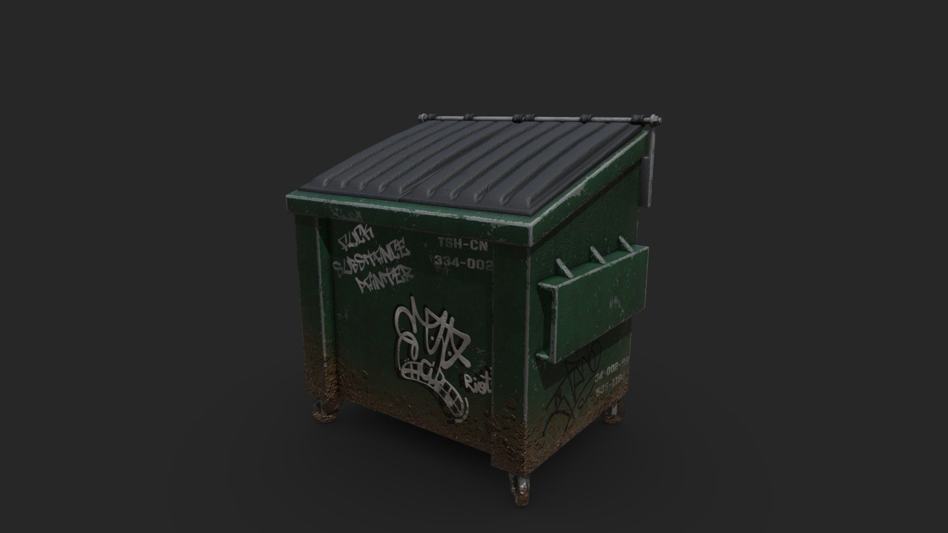 trash can - Download Free 3D model by Gleg3002 3d model