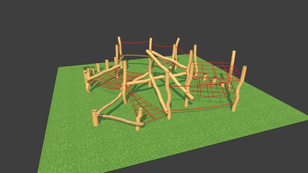 Playground clamber stack - 3D model by PlaysafePlaygrounds 3d model