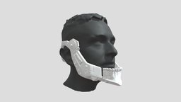 Techno Skull Mask Project steampunk, cyberpunk, jaw, musician, skull, zbrush, methemachine