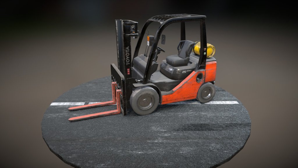 Forklift: created in 3Ds Max and texture with Substance 3d model