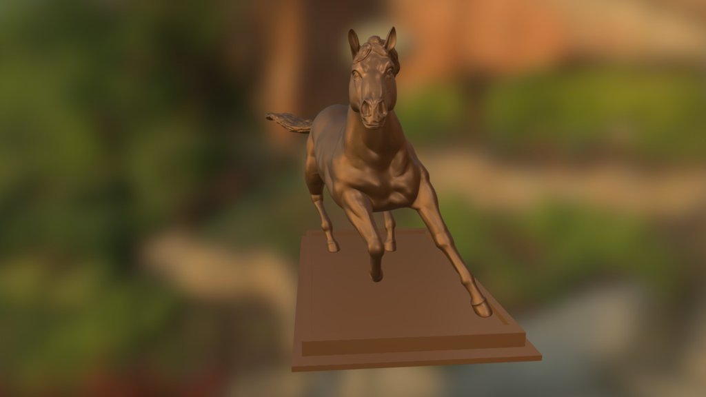 Troféu cavalo versão 2 - 3D model by jpmayrink 3d model