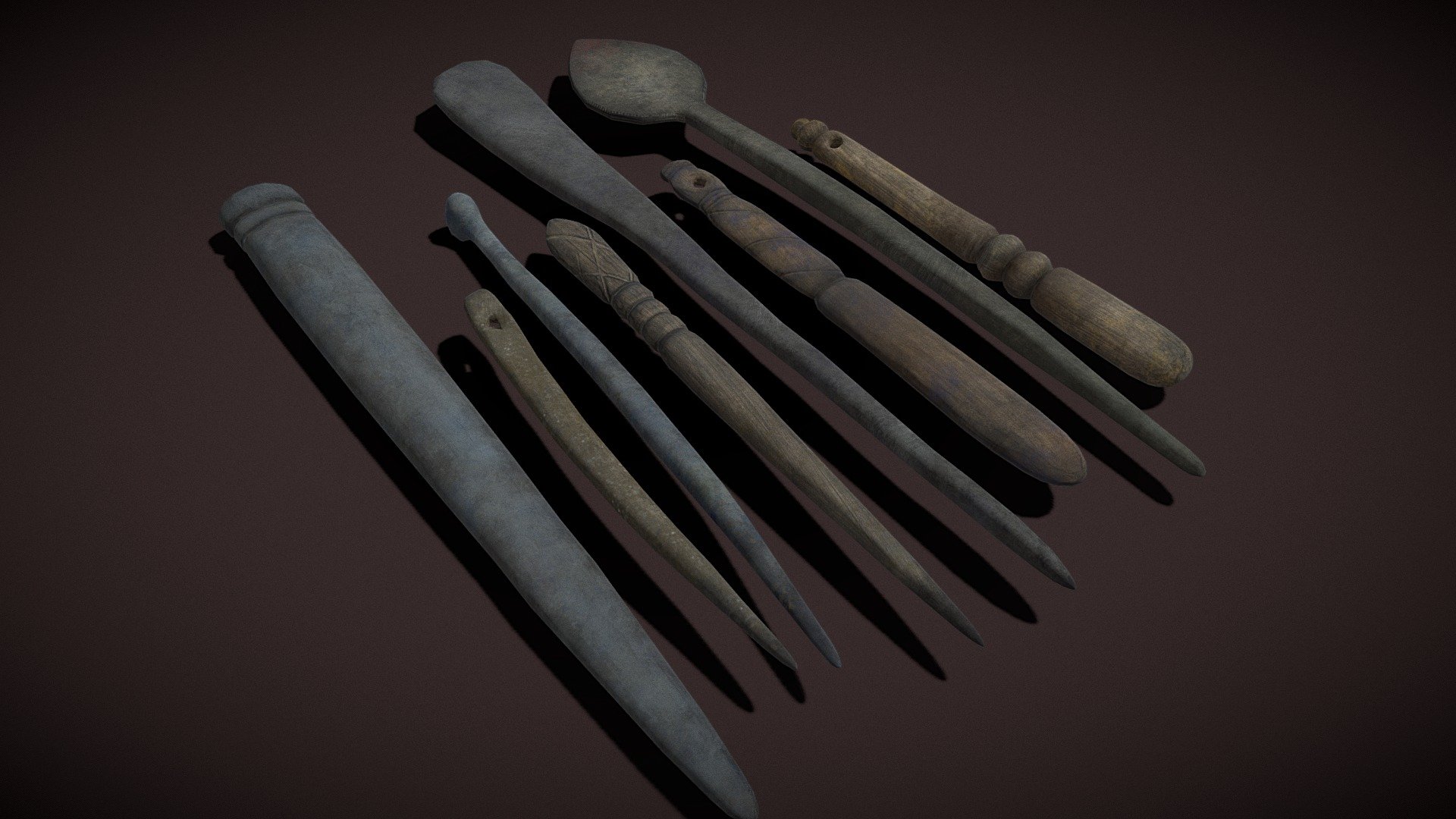 Medieval Needles Makeup Scoop and other Pieces 3D Model set
PBR Texture available in 4096 x 4096 Scaled to real world scale. Customer Service Guaranteed. From the Creators at Get Dead Entertainment. Please like and Rate! Follow us on FaceBook and Instagram to keep updated on all our newest models. https://www.facebook.com/GetDeadEntertainment/ - Medieval Needles Makeup and Pieces - Buy Royalty Free 3D model by GetDeadEntertainment 3d model