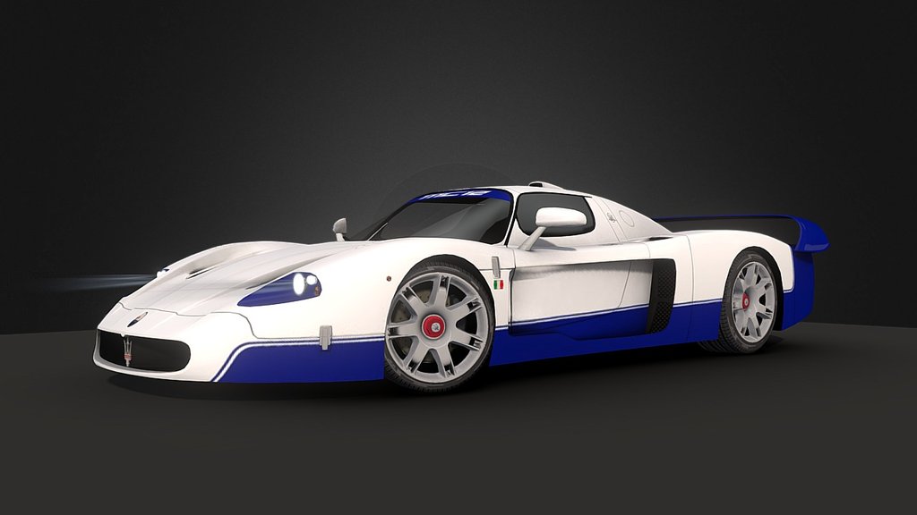 Model done for asphalt 8 by Gameloft. All right reserved by Gameloft - Maserati MC 12 - 3D model by Deca 3d model
