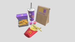 McDonalds BTS Meal army, meal, fastfood, fries, mcdonalds, takeaway, nuggets, frenchfries, bts, maccas, chickennuggets, btsmeal