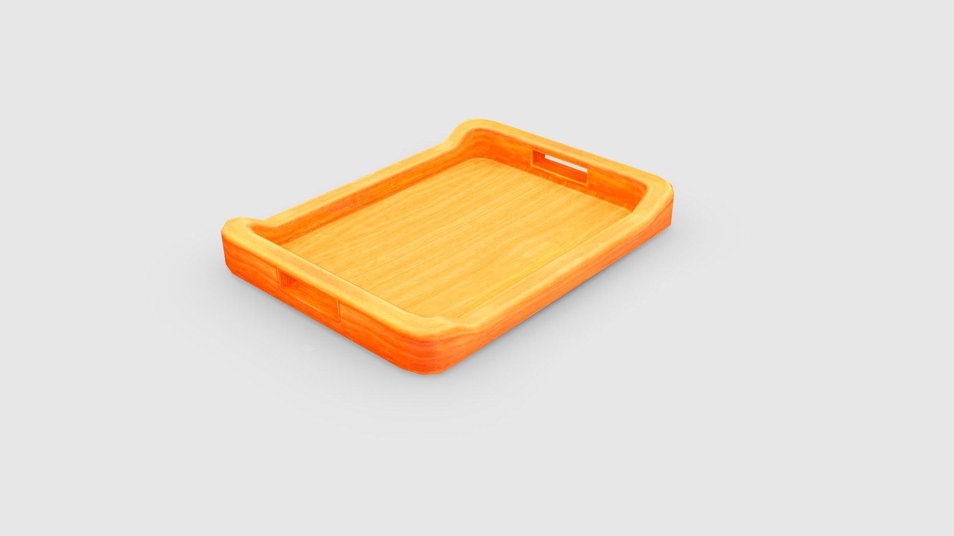 Cartoon wooden tray Low-poly 3D model - Cartoon wooden tray - 3D model by ler_cartoon (@lerrrrr) 3d model