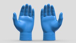 Medical Gloves scene, room, device, instruments, set, element, unreal, laboratory, generic, pack, equipment, collection, ready, vr, ar, hospital, realistic, science, machine, engine, medicine, pill, unity, asset, game, 3d, pbr, low, poly, medical, interior