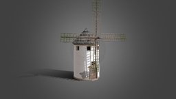 Windmill wind, windmill, windmill-3d, 3d, building, history