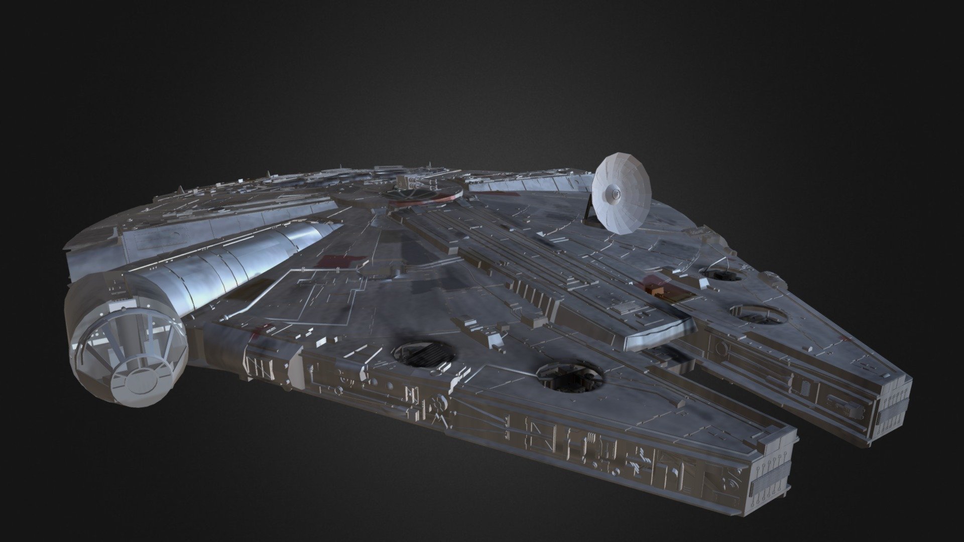 Star Wars Millenium Falcon - 3D model by joritz27 3d model