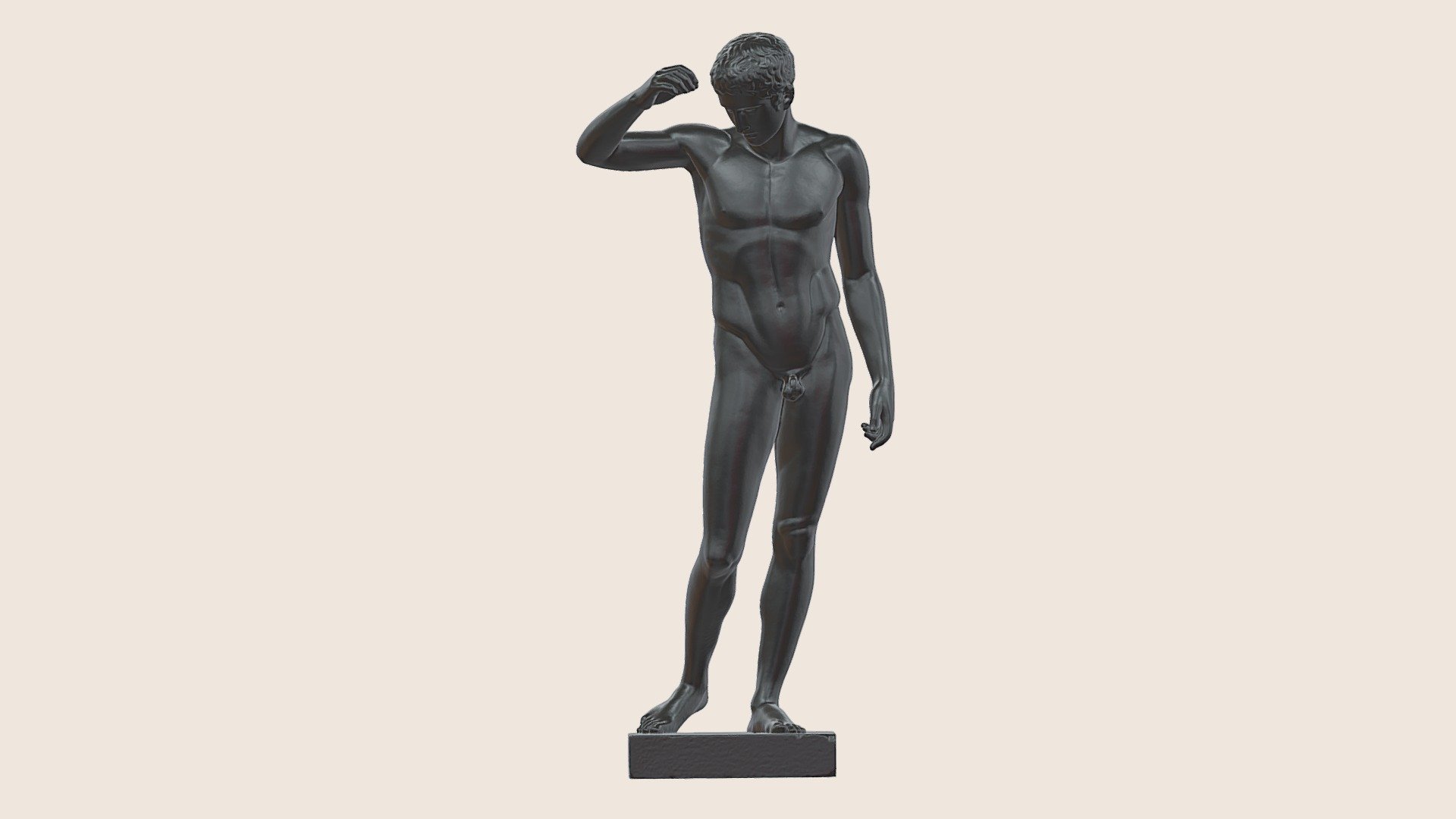 Ancient Greek sculpture: The young man, the so-called Kyniskos, a copy of a sculpture of a follower of Polykleitos from the late 5th century BC, made at WMF Geislingen (Germany), 1905-1909, bronze

Painting 7 gigapixels: https://wirtualnedziedzictwo.pl/gigapixel/Cranach-Philip-I.html

Stained glass  3 gigapixels: https://wirtualnedziedzictwo.pl/gigapixel/stargard/kolegiata.html

The Altarpiece of Veit Stoss 4 gigapixels: https://wirtualnedziedzictwo.pl/gigapixel/krakow-bazylika-mariacka/oltarz.html

Church facade  4,5 gigapixels: https://wirtualnedziedzictwo.pl/gigapixel/krzeszow-bazylika/fasada.html

Gigapixel panoramas: https://maryjny.org/gigapanorama/krzeszow/?lang=en

Pieta 4K: https://youtu.be/kUbBGsF4vIk

Baptismal font 3D Model: https://skfb.ly/on7MH

Architectural 3D Model: https://skfb.ly/on9vU

Virtual Room: https://youtu.be/DfoJcuQkf5s

Point Cloud: https://youtu.be/YMB7x9hKEc0

Website: https://maryjny.org/en - The young man, the so-called Kyniskos - 3D model by FWNDK 3d model