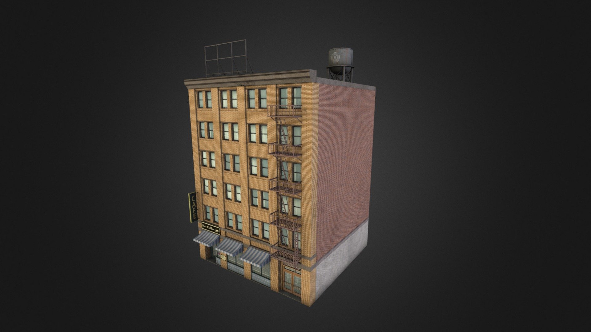 Made for Unity3d Asset Store as part of the Retro City Pack - Retro City Pack Building 03 - 3D model by noirfx 3d model