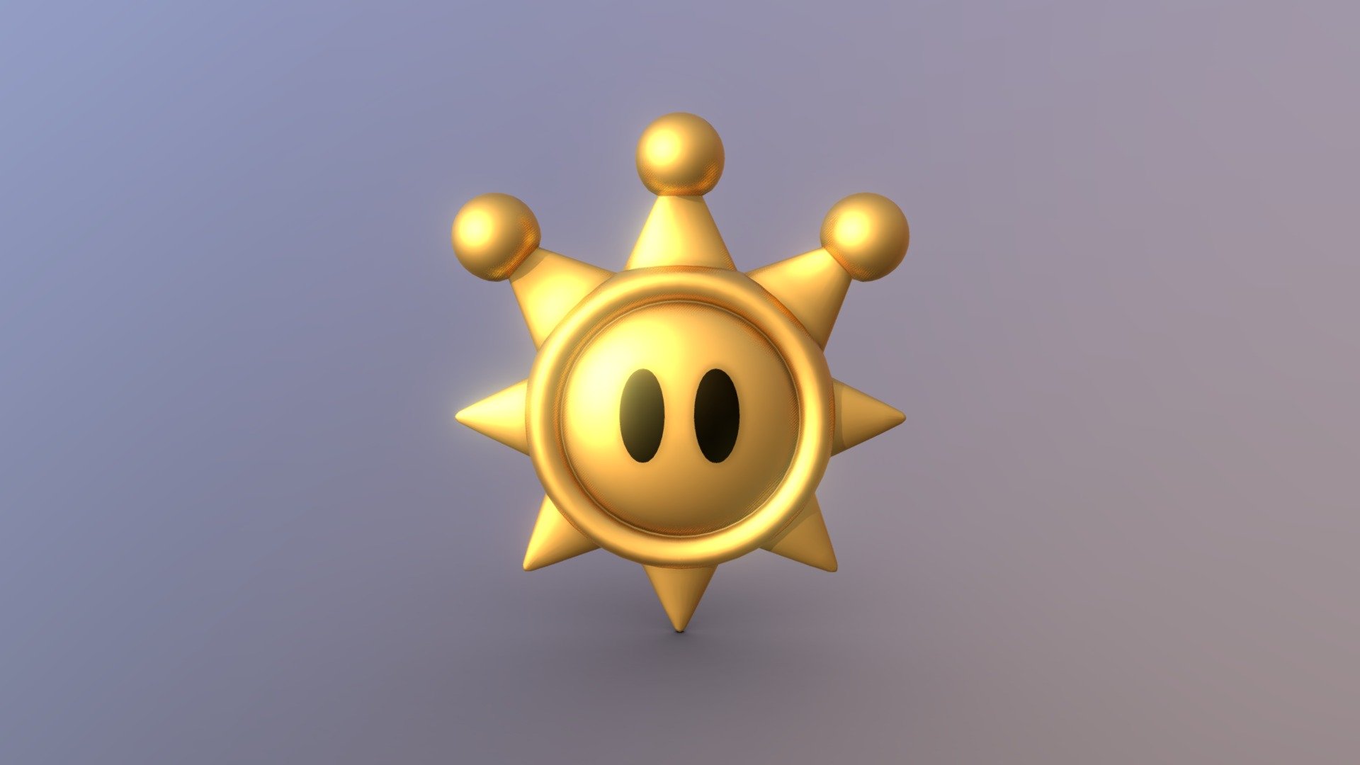 Shine Sprite from Super Mario Sunshine 3d model