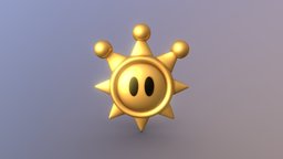 Super Mario Sunshine Shine Sprite nintendo, sun, star, supermario, shine, sunshine, mario, noai