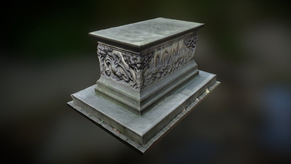 Same model made with Autodesk Memento: https://skfb.ly/HOv6

&ldquo;The tomb of the Tradescant family is one of the most important churchyard monuments in London. The Tradescants were famous seventeenth century plants hunters and gardeners to King Charles I. They lived nearby at their home in Lambeth, where they opened their botanic garden and their cabinet of curiosities to the public as England's first public museum. Both Tradescants travelled around the globe in search of plants to introduce into Britain's gardens - The Elder visited Russia and the Morroccan coast, whilst the Younger travelled to Virgina in the &lsquo;New World'.