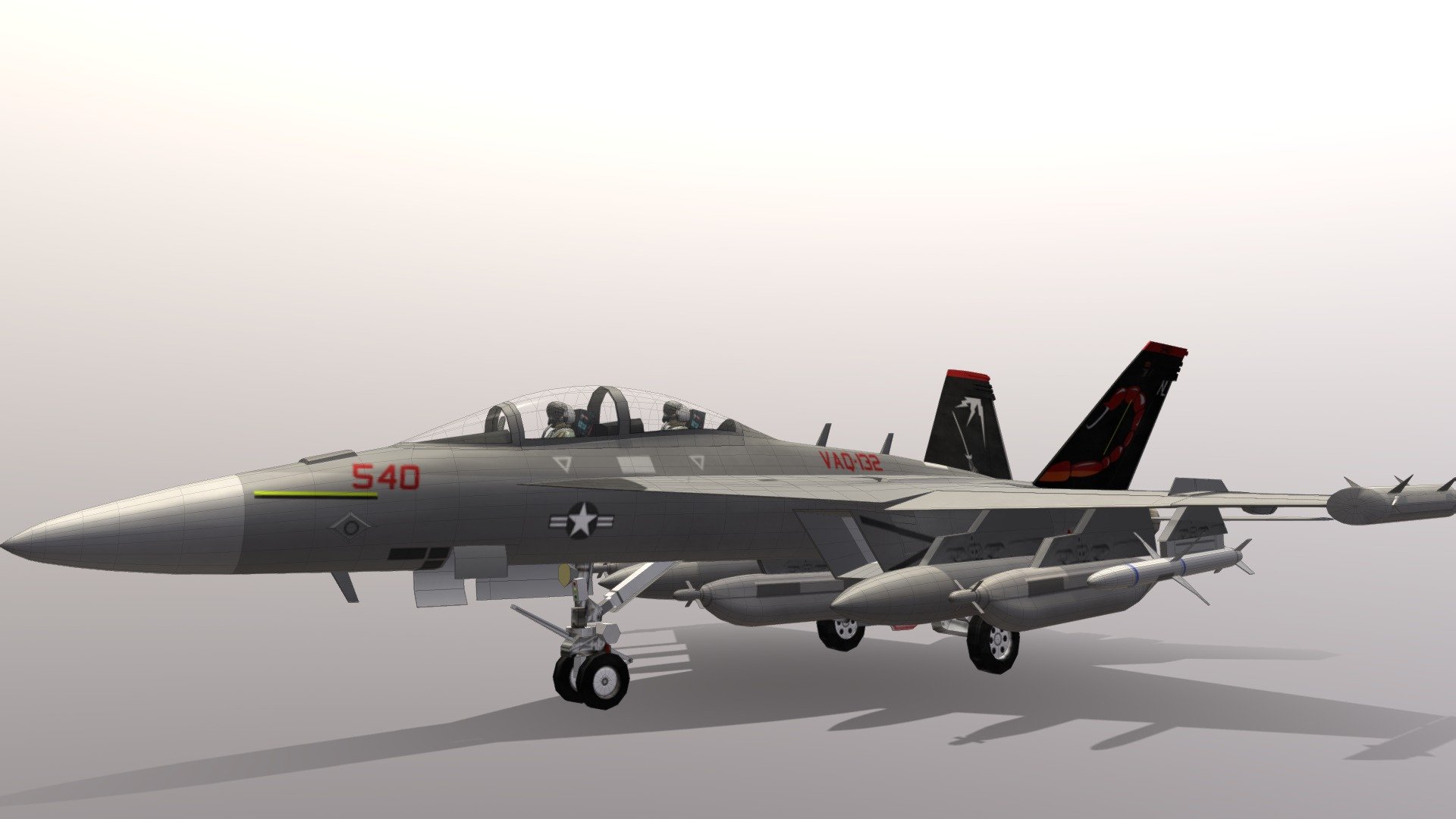 Low poly US NAVY EA-18G Growler model and texture by Yi Tsung Lee (Joe)
Steam Workshop accout: WTigerTw

airframe tris(with EW pod):10621
missiles tris:2184
pilot tris: 5116
canopy tris:252 - Low poly 1:1 EA18G Growler - Download Free 3D model by Yi Tsung Lee (@WTigerTw) 3d model