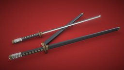 Katana set katana, weapon, sword