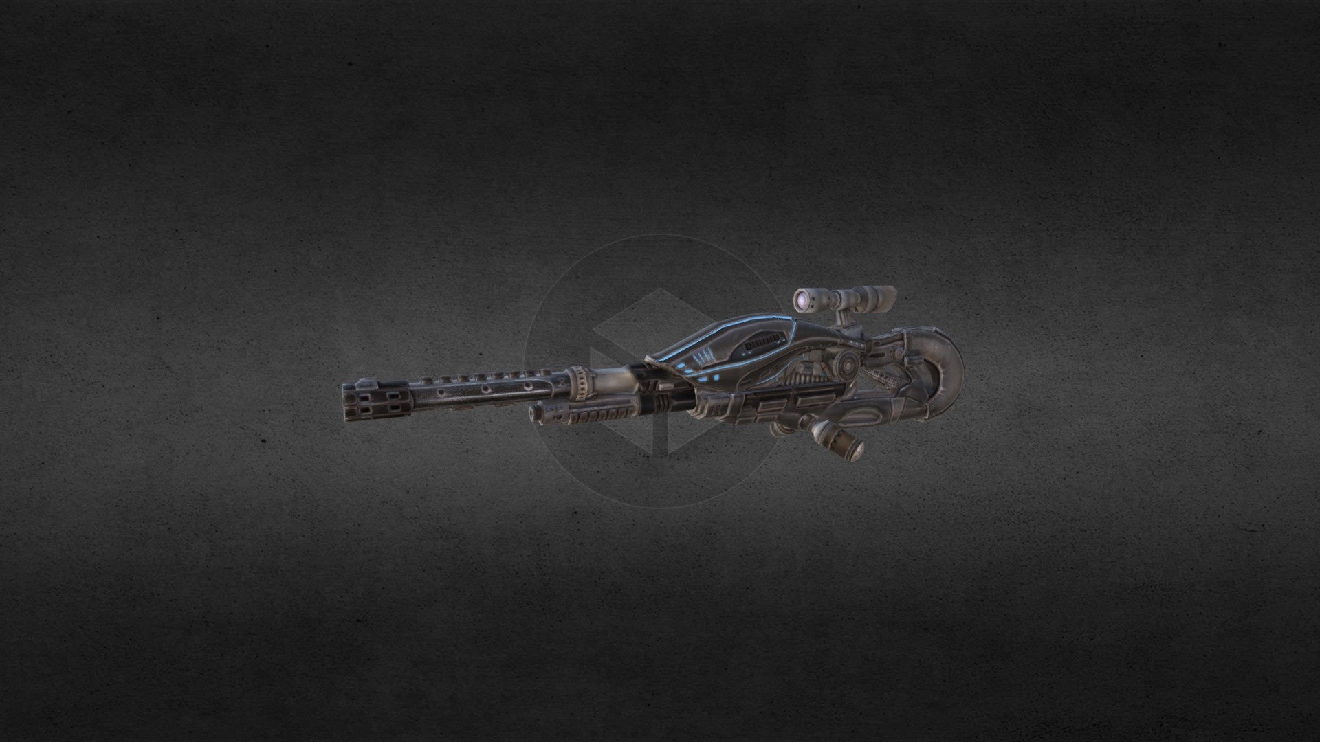 Sniper Gun - 3D model by David Kertesz (@davidkertesz) 3d model