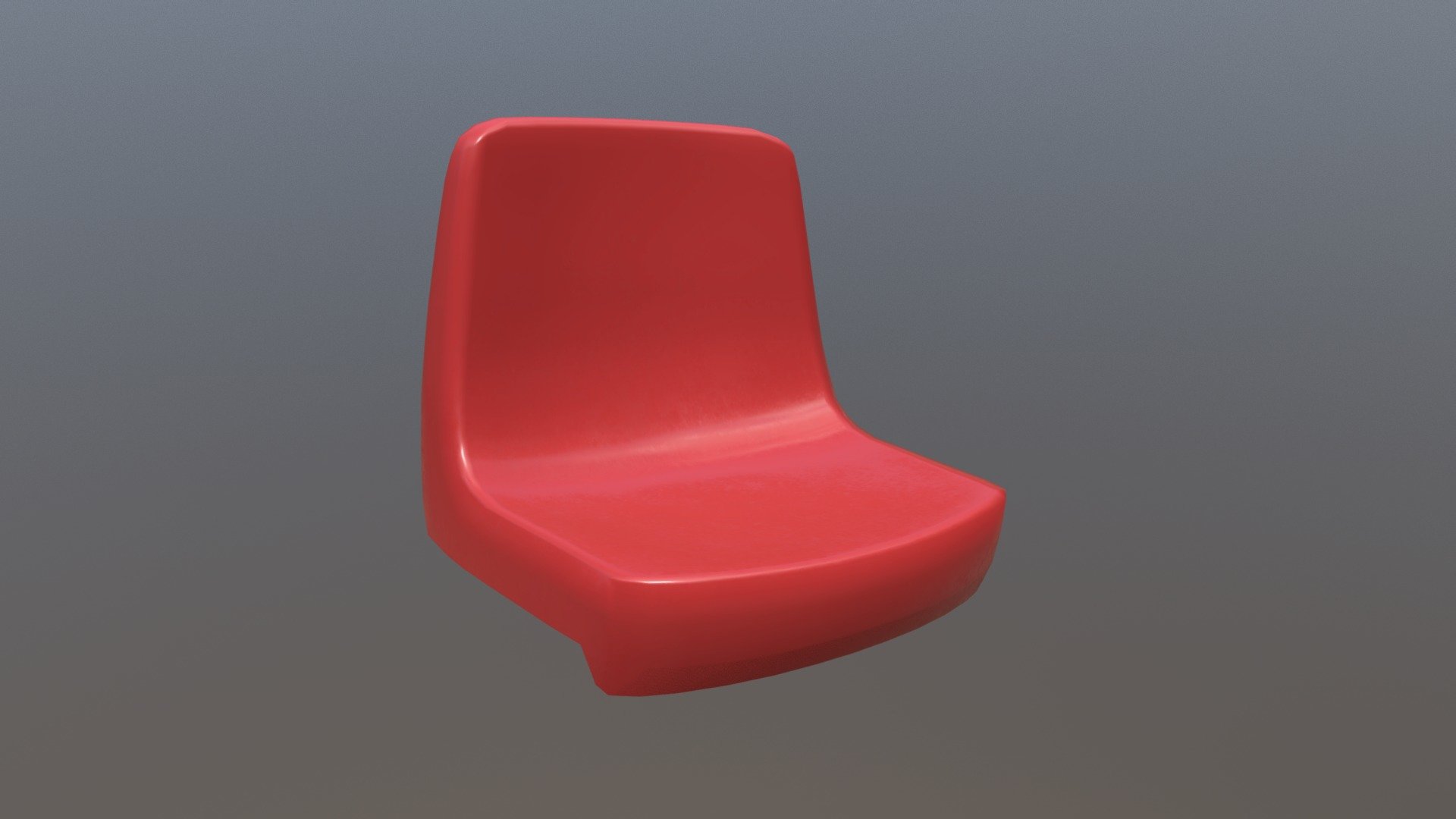 A simple seating modelled in maya and textured in Substance Painter 3d model