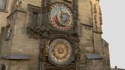 Prague old town square, astronomical clock 125K prague, mosaic51, 360camera