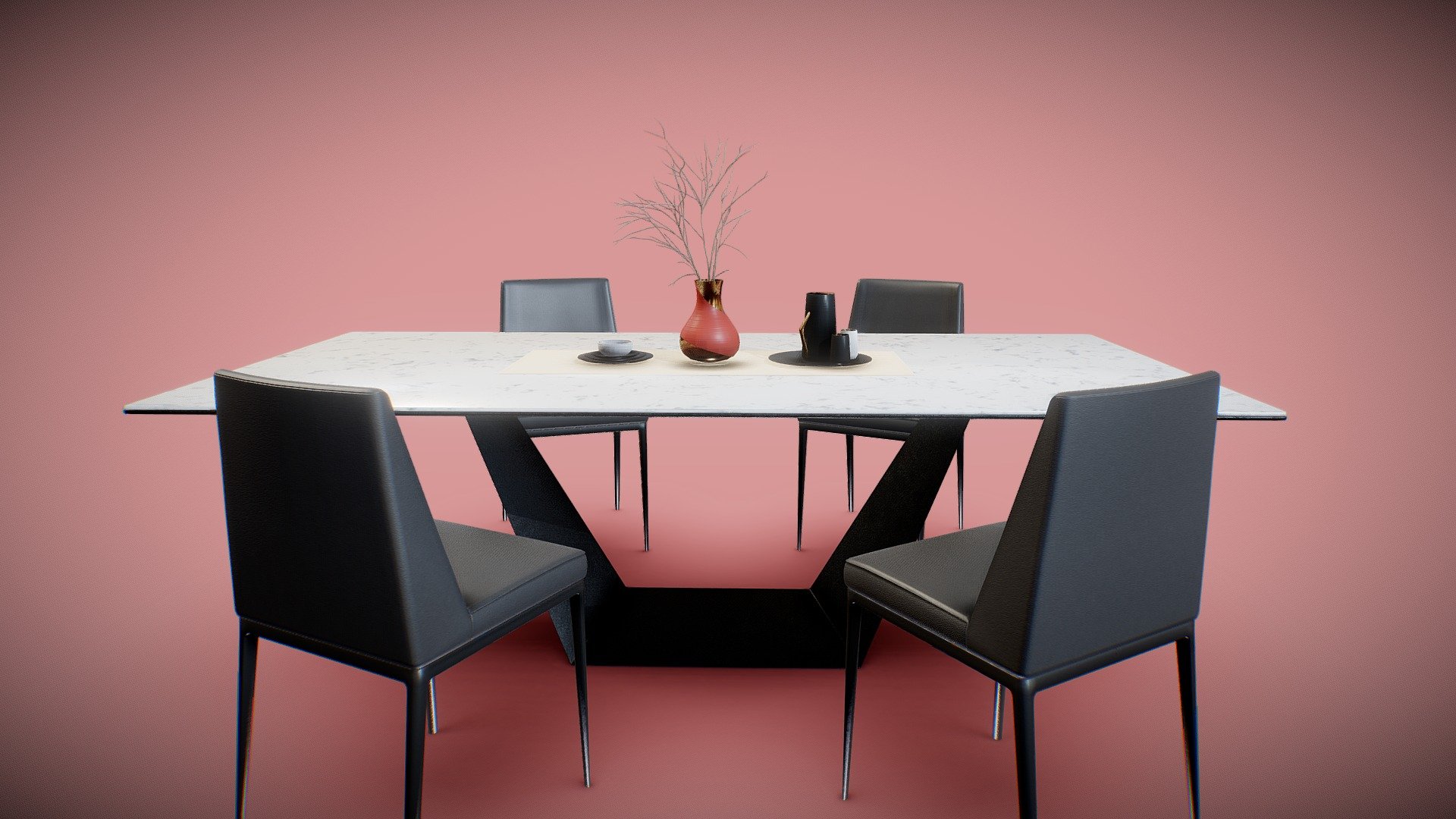 Modern Elegant Dining Table

Dimensions: 2.4m x 1.2m x 0.73m - Modern Elegant Dining Table - Buy Royalty Free 3D model by IsolatedVertex 3d model