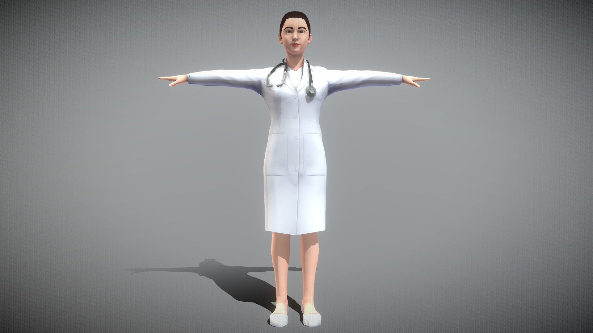 This is a female doctor character model. It contains some common character animations.

If you have any questions, please feel free to contact me.

E-mail: JeremyLiu48@gmail.com - Female Doctor - 3D model by Jeremy (@jeremyliu48) 3d model