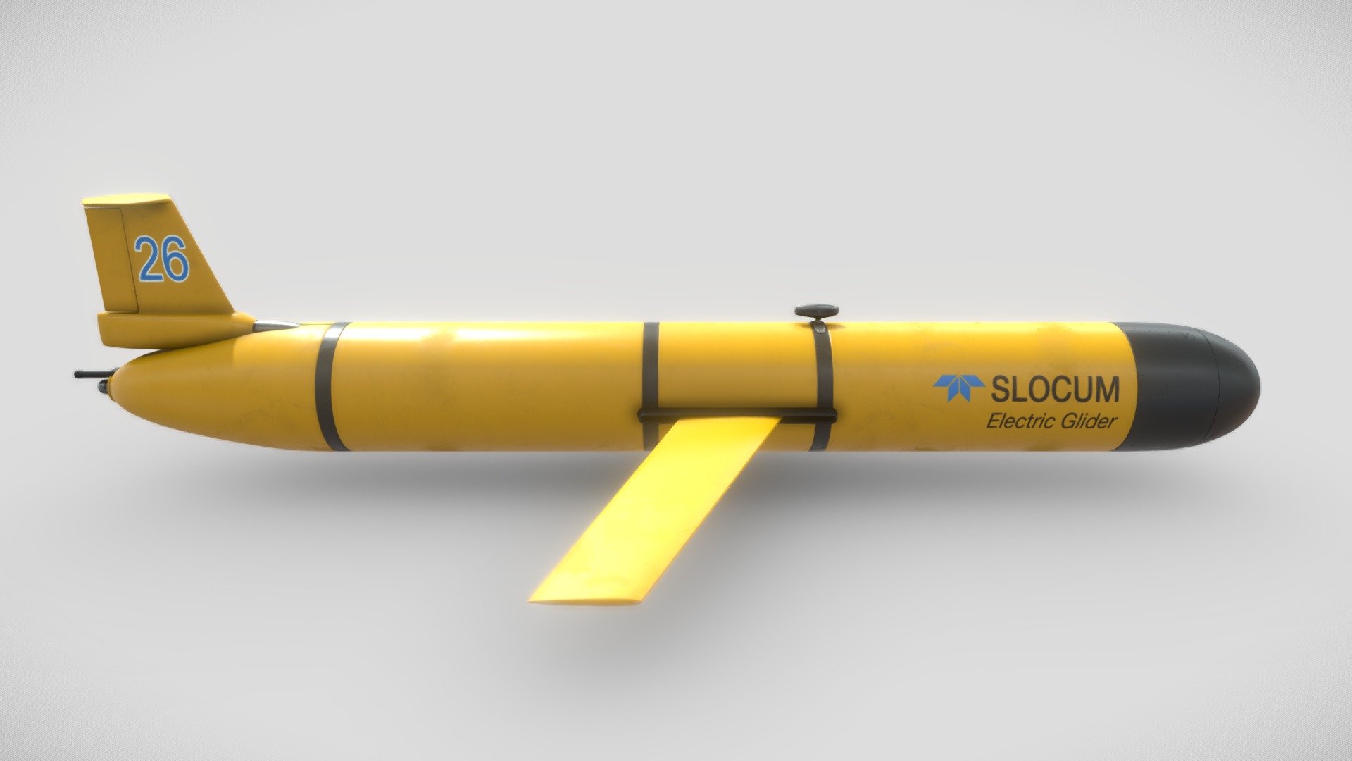 Slocum Electric glide uav underwater drone - Slocum Glider - Buy Royalty Free 3D model by navalsystems1980 3d model