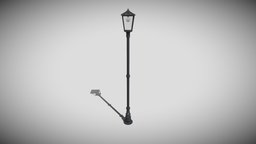 Vintage Design Street Lamp lamp, solar, exterior, element, vintage, urban, road, architectural, cityscape, architecture, lighting, design, street, light