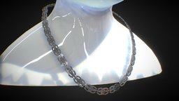 Designer Chain 2 face, neck, c, jewelry, unreal, shape, crystal, mod, secondlife, silver, diamond, metal, realistic, engine, gta5, coco, metallic, roblox, fnaf, sims, chanel, vrchat, unity3d, blender, pbr, fivem