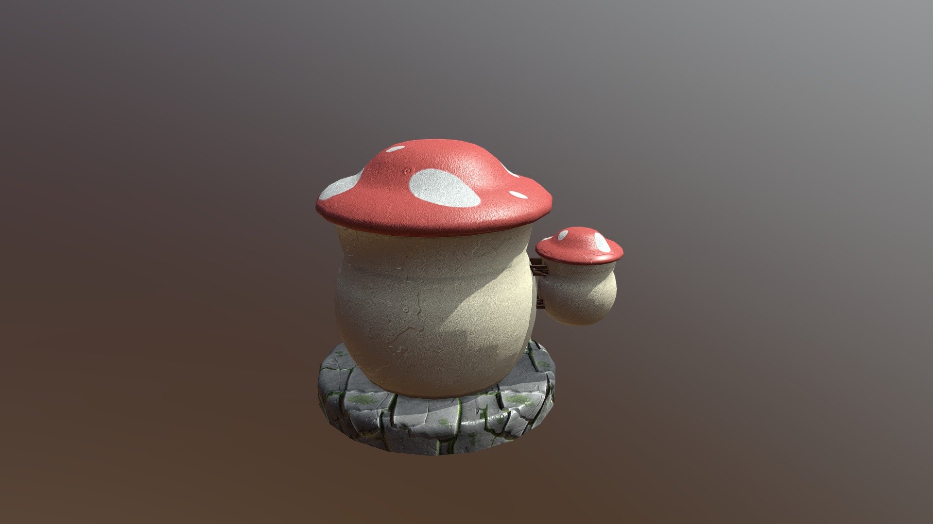 https://www.artstation.com/gumy_117 - Mushroom House - 3D model by GUMY117 3d model