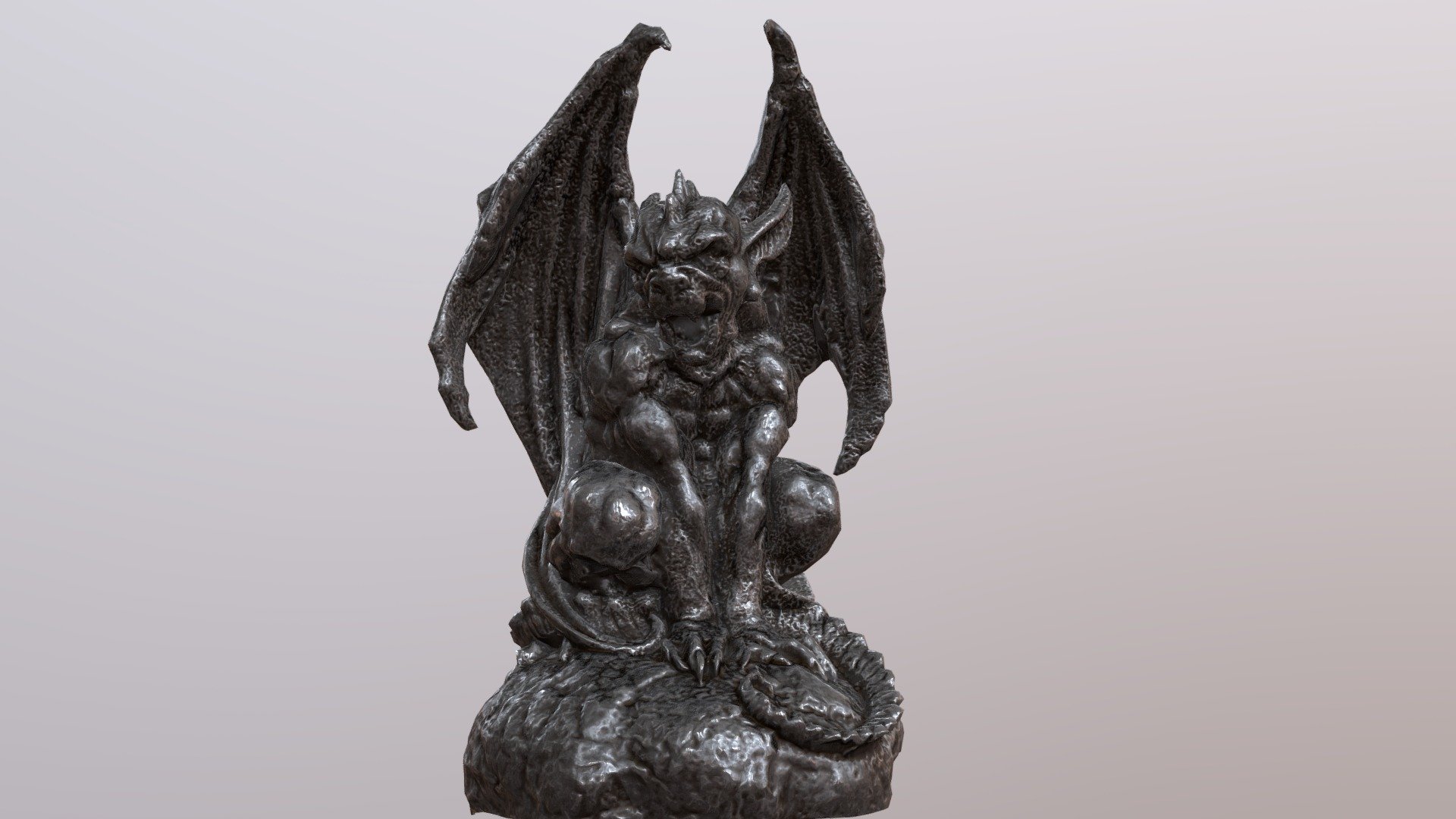 Gargoyle Statue made from 3d scanning via Agisoft and textured in Substance Painter 3d model