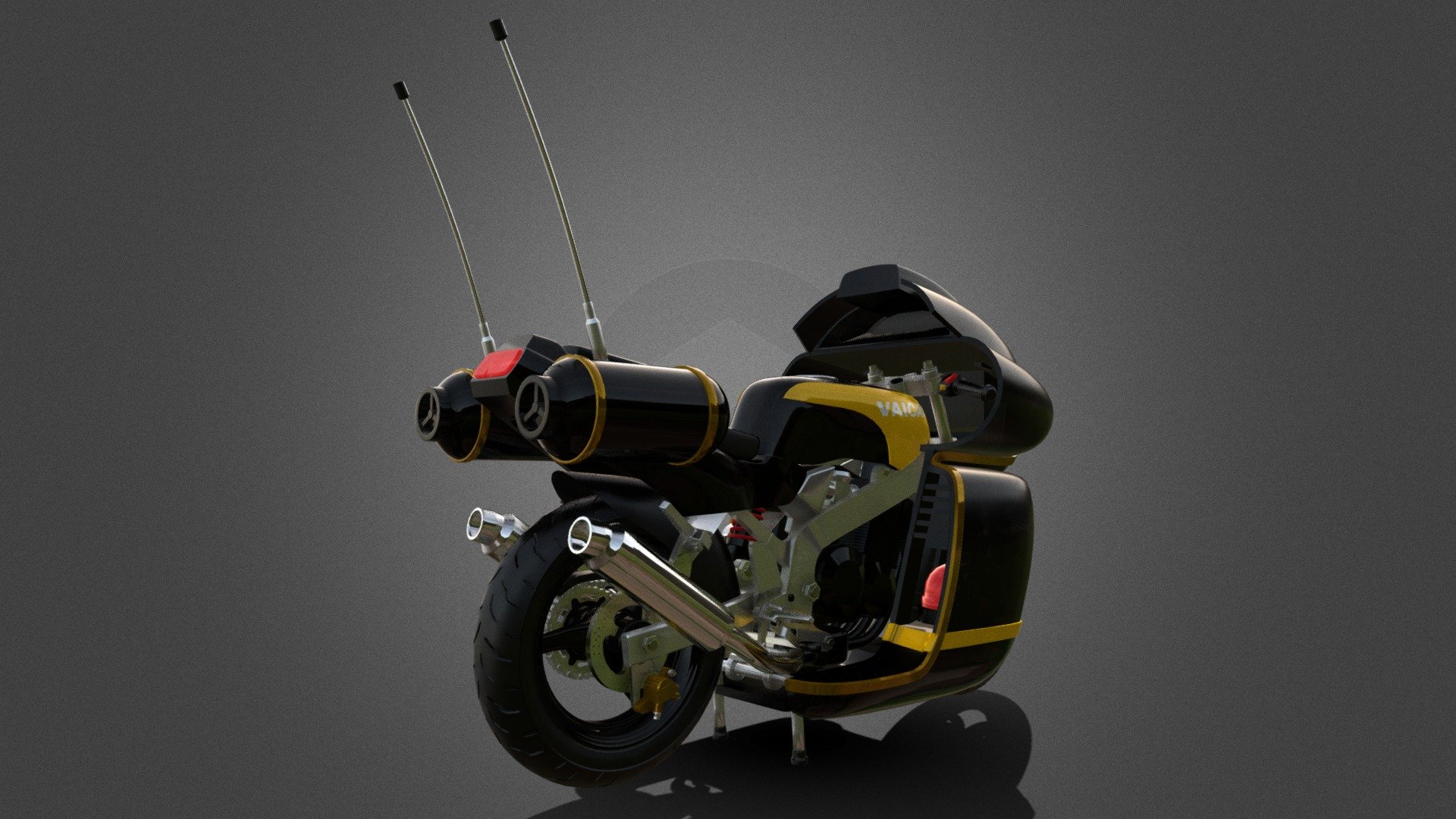 JIBAN MOTO VAICAN POLICE - JIBAN MOTO VAICAN - 3D model by denakrom 3d model