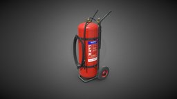 Wheeled Fire Extinguisher prop, extinguisher, emergency, props, fire, realistic, firefighter, game-ready, realism, firehydrant, fireextinguisher, gamereadymodel, firefighting, gamereadyasset, emergency-services, architecture, industrial, gameready