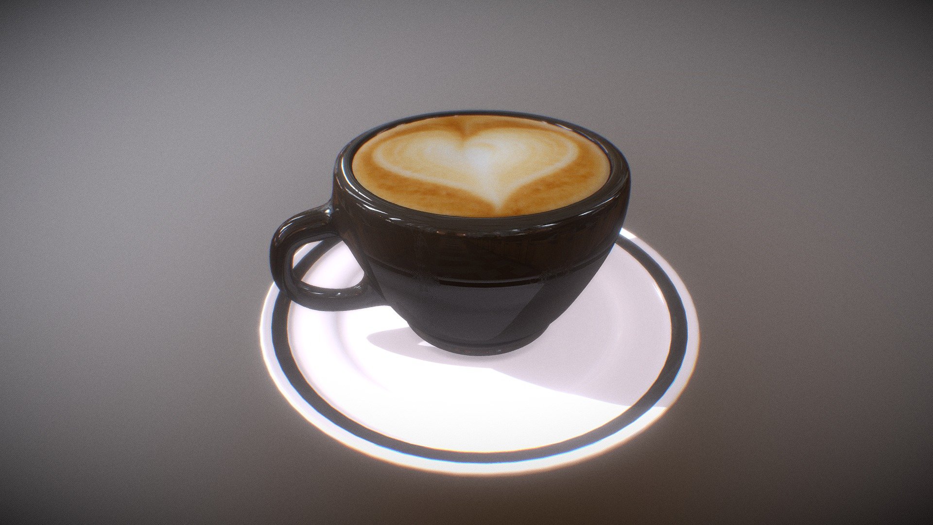 THE HEART coffee For the loved ones. 3d model