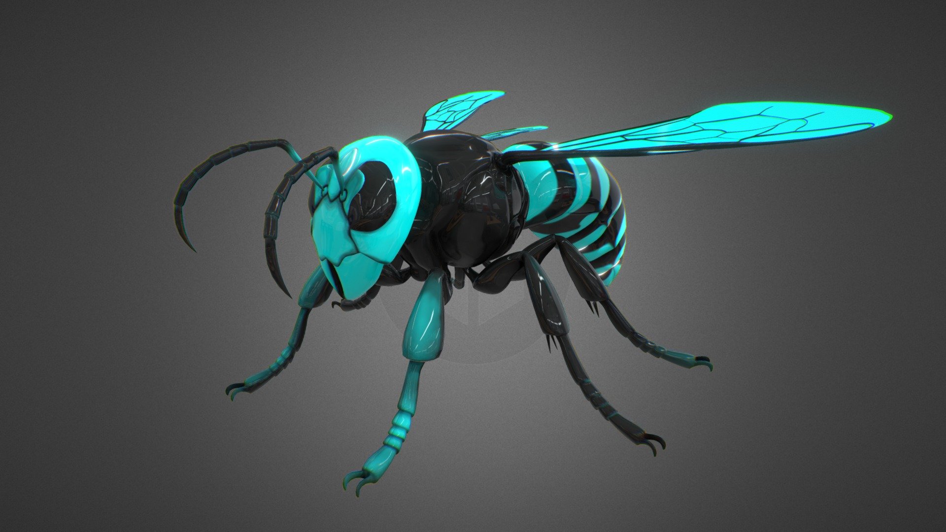 Custom work, based on the Asian giant hornet.

Hard work was done for me, I had to look up a lot of insect references



Modeling and texturing in Blender - Hornet - 3D model by Pisfil 3d model