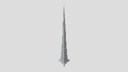 Burj Khalifa 3D Model tower, dubai, monument, khalifa, architectural, print, statue, burj, worlds, architectural-heritage, dubai-tourism, engineering-civilengineering-architecture, engineering-design, 3dprint, 3d, model, building, tallestbuilding, burjkhalifa, dubai-culture