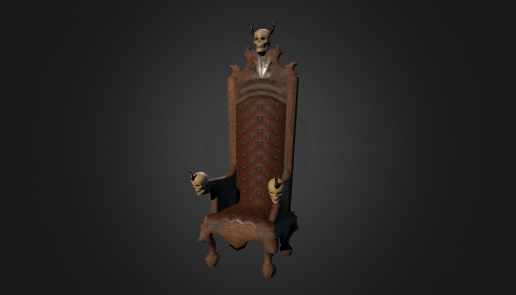 Satanic lord throne - Download Free 3D model by DarksProducer (@eduardo-dudu2001) 3d model