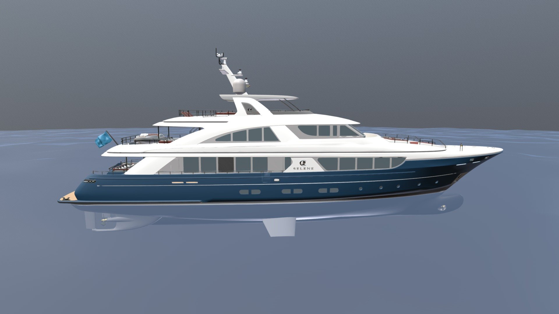 Selene 128 - 3D model by Selene-Yachts 3d model