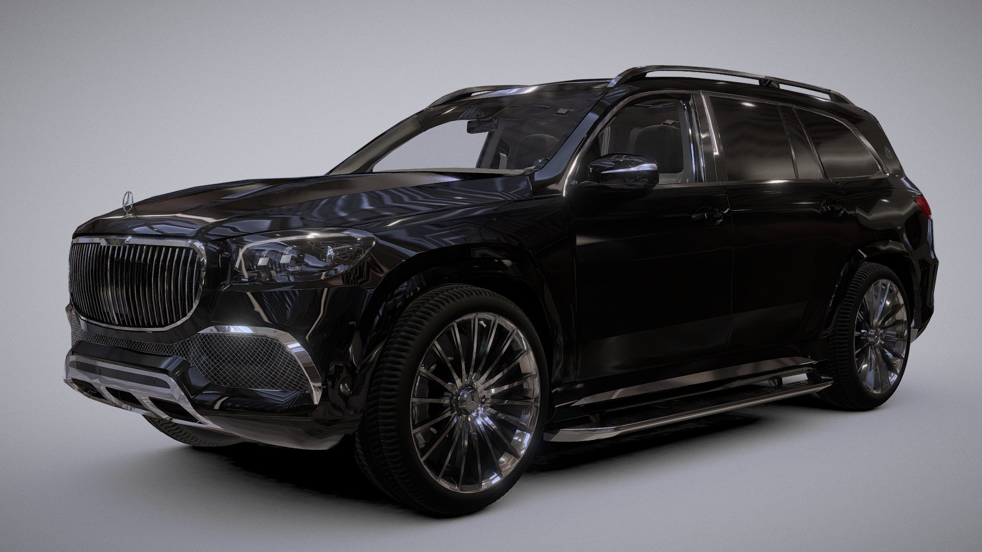 Mersedes- Benz Maybach GLS 600 - Download Free 3D model by Black Snow (@BlackSnow02) 3d model