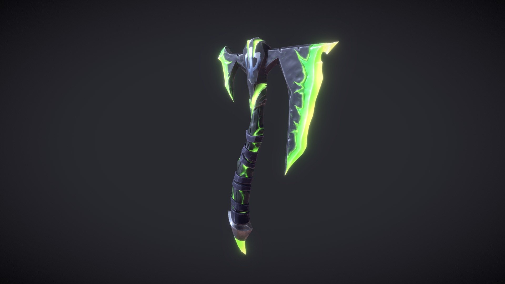 I made this Monster Energy Axe, based on the great concept by @Plugby / Joy Park 
https://www.artstation.com/artwork/0XKvBe - Monster Energy Axe - Download Free 3D model by Arkanis 3d model